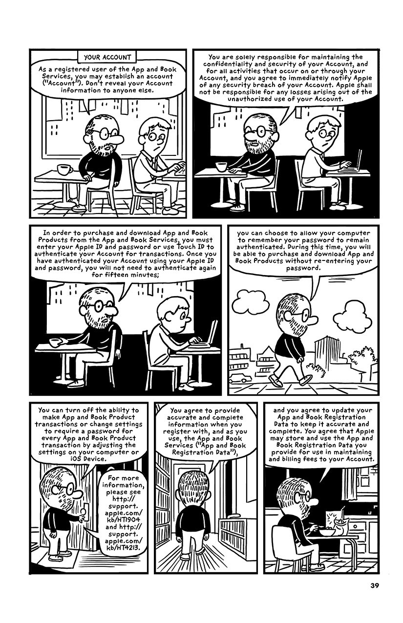 iTunes Terms & Conditions Comics