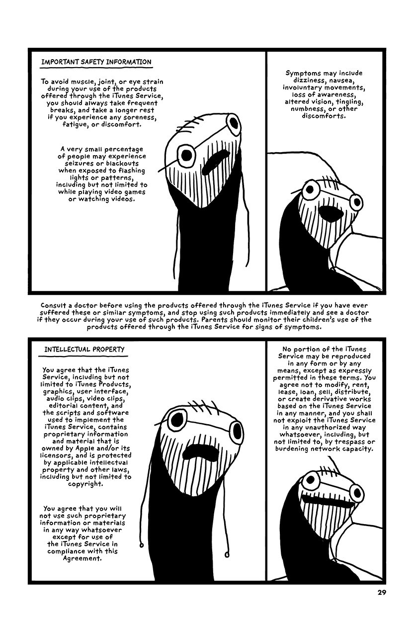 iTunes Terms & Conditions Comics