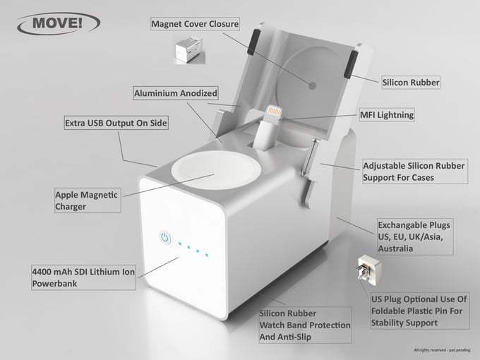 Move! iPhone & Watch Charger
