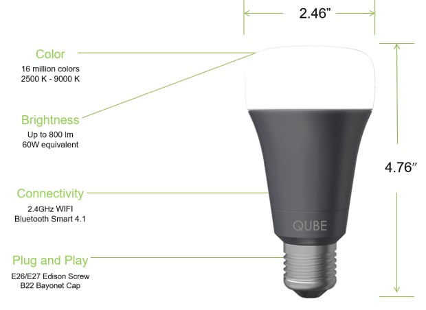 Qube Smart LED Bulb