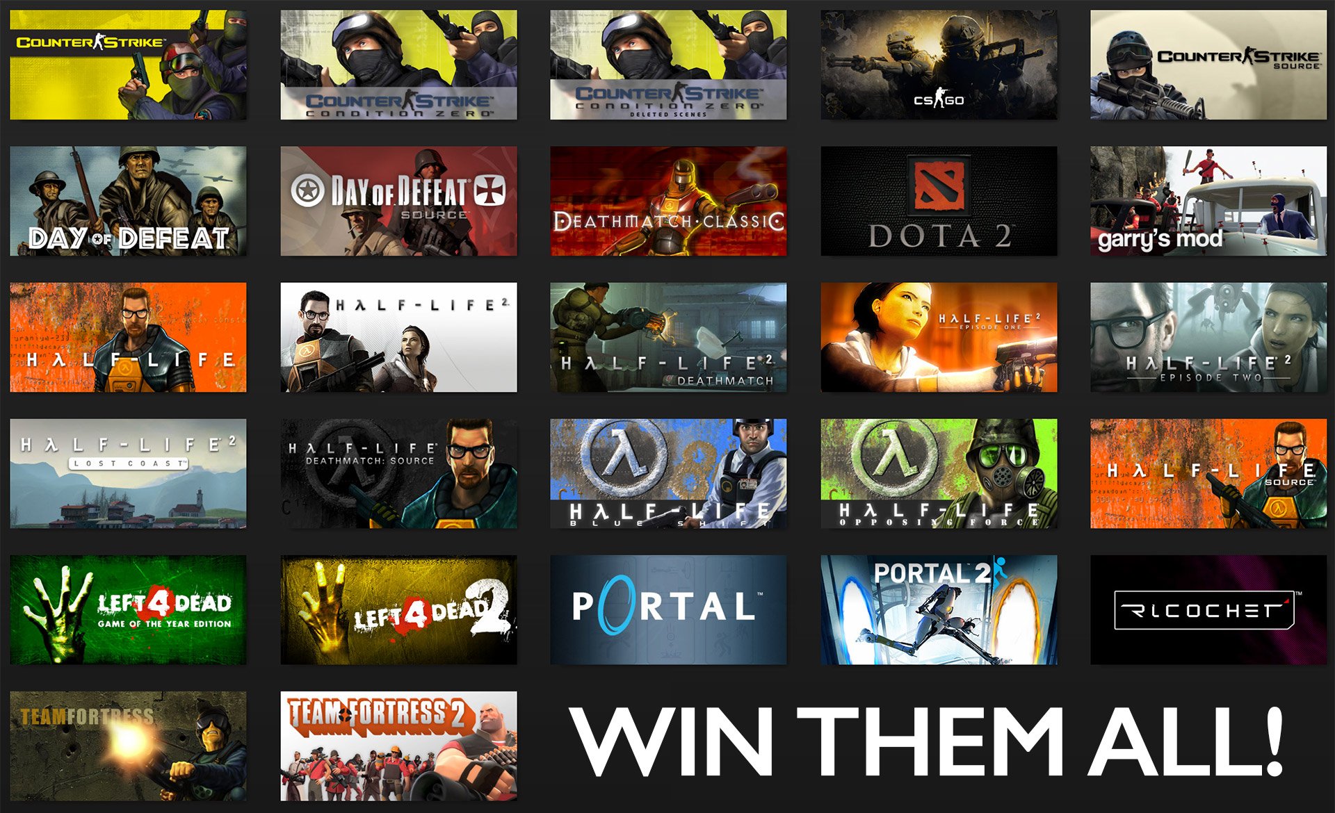 Win: VALVE Game Bundle