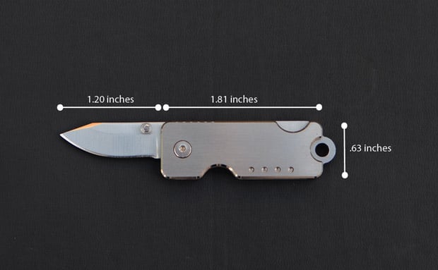 Bandit Titanium Keychain Knife