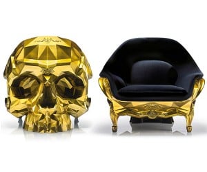 Gold Skull Armchair