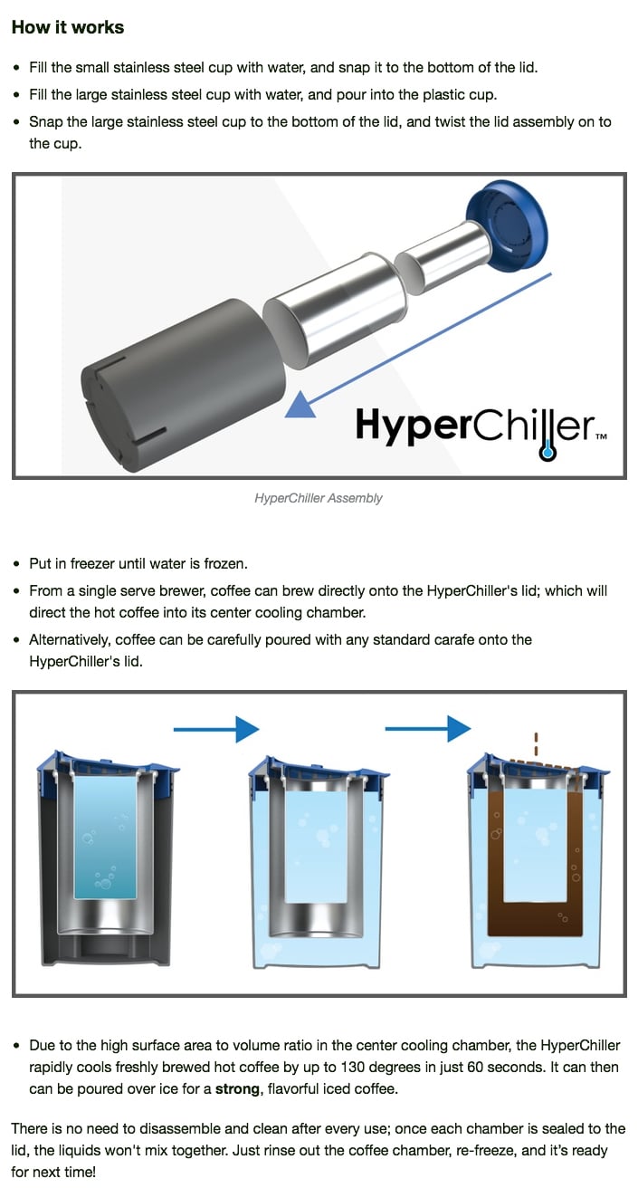 Hyperchiller Iced Cofee Maker