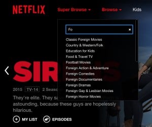 Netflix Super Browse