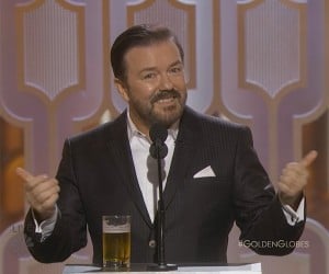 Ricky Gervais Golden Globes Opener