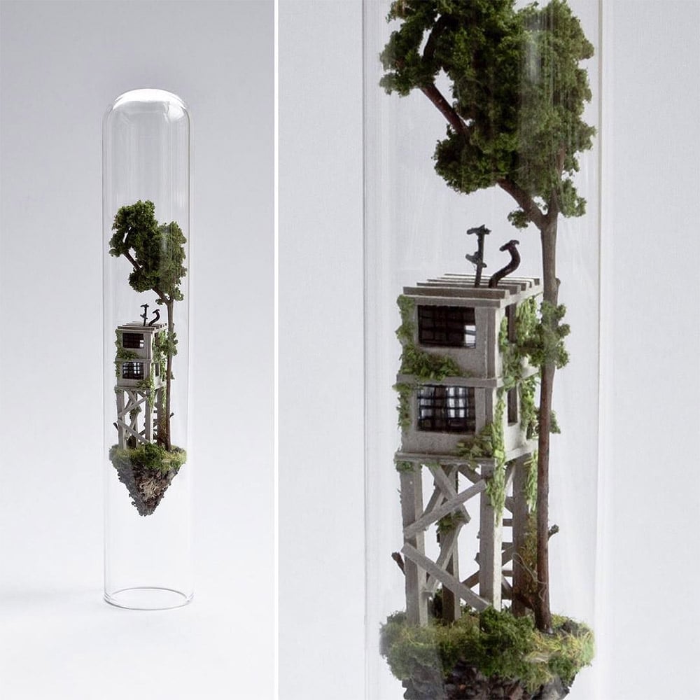 Test Tube Diorama Decoration Creative Abstract Test Tube Art Figurine Test  Tube Tiny Figures Test Tube Miniature Sculpture