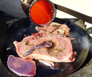 Cooking Steak with Copper