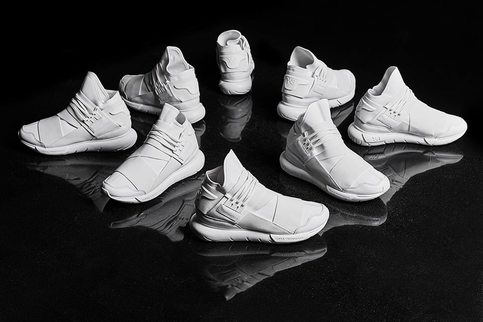 Y 3 Qasa High Triple White