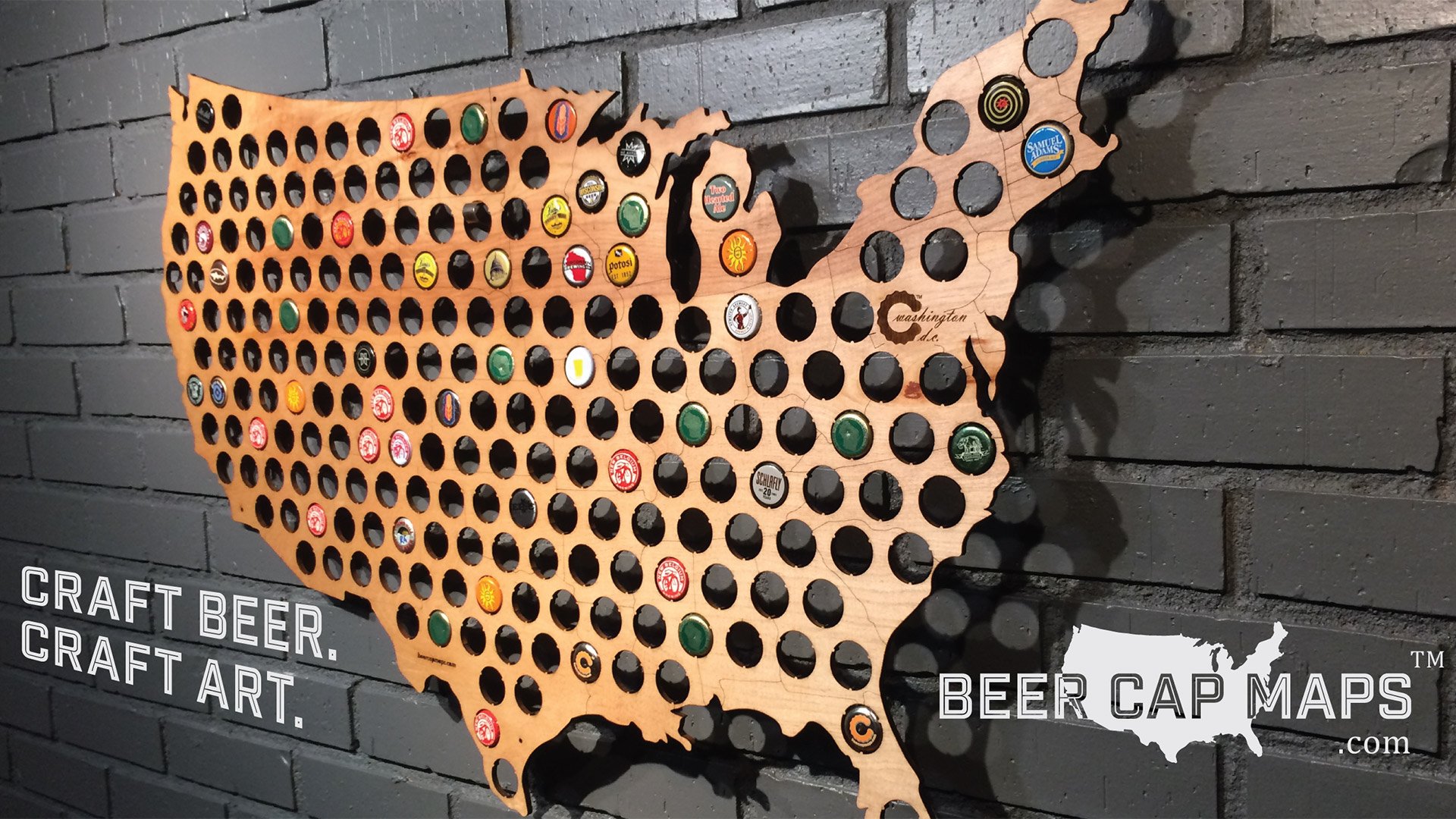 Giveaway: Beer Cap Maps