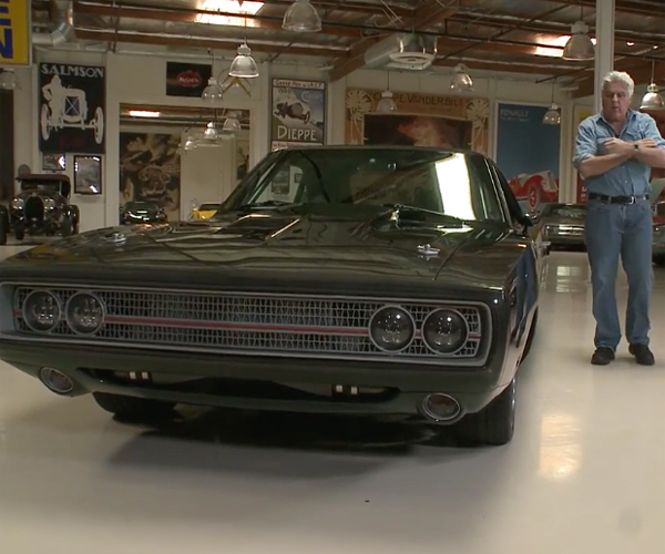 Leno Checks out the Charger Tantrum