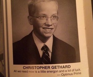 Chris Gethard’s Yearbook Photo