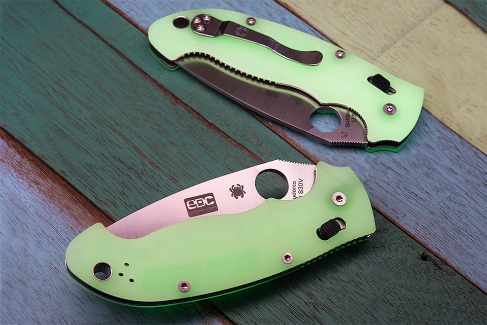 Spyderco Manix 2XL Glow in the Dark