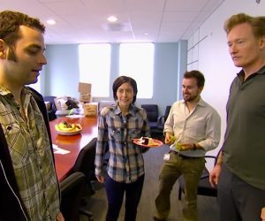 Conan Busts His Staff Eating Cake