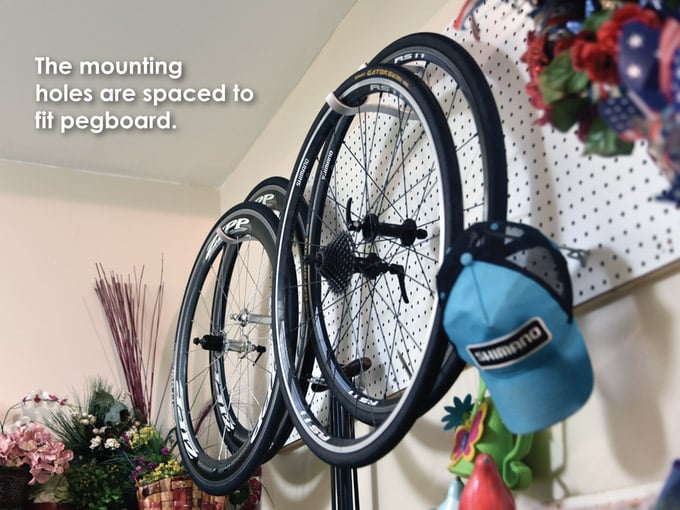 Offset Bike Wheel Storage