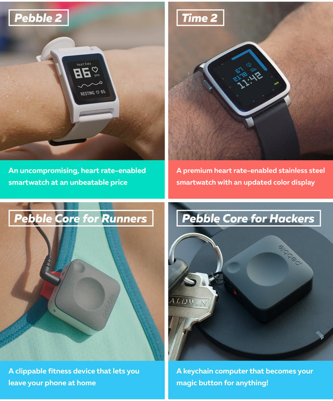 Pebble 2, Pebble Time 2 & Pebble Core