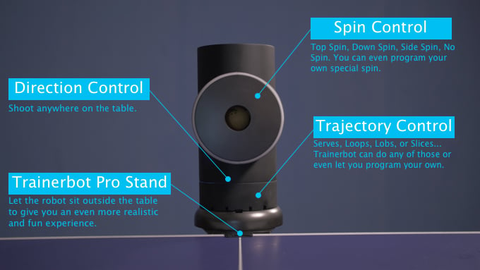 Trainerbot Table Tennis Robot