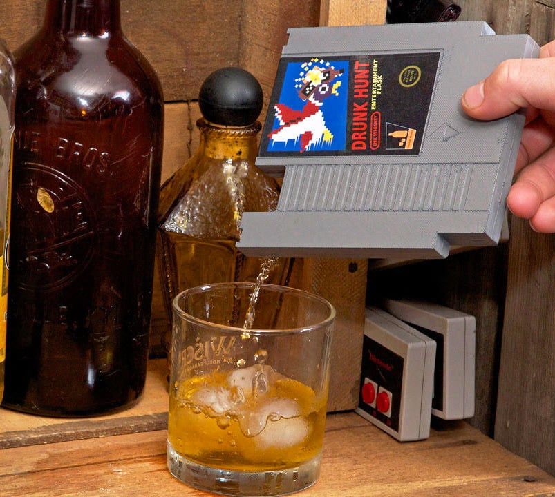 Deal: Video Game Cartridge Flask