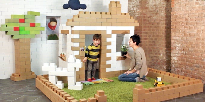 Edo Cardboard Building Blocks