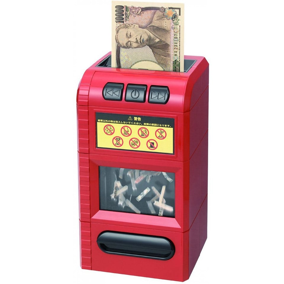 Bill Shredder Piggy Bank