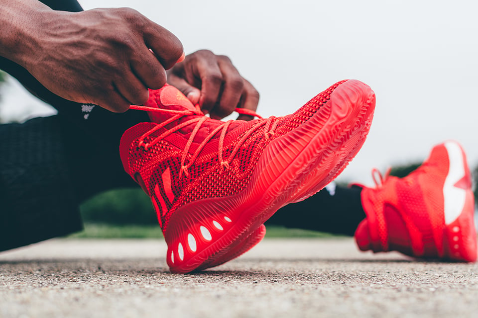 Adidas crazy explosive red and outlet blue