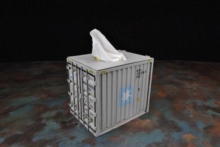 Cargo Container Tissue Box