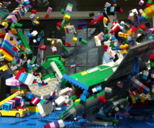 LEGO Plane Crash Slo-Mo