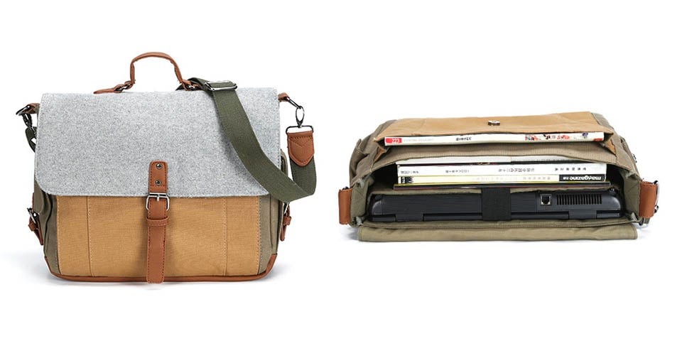 Deal: Tri-Color Messenger Bag