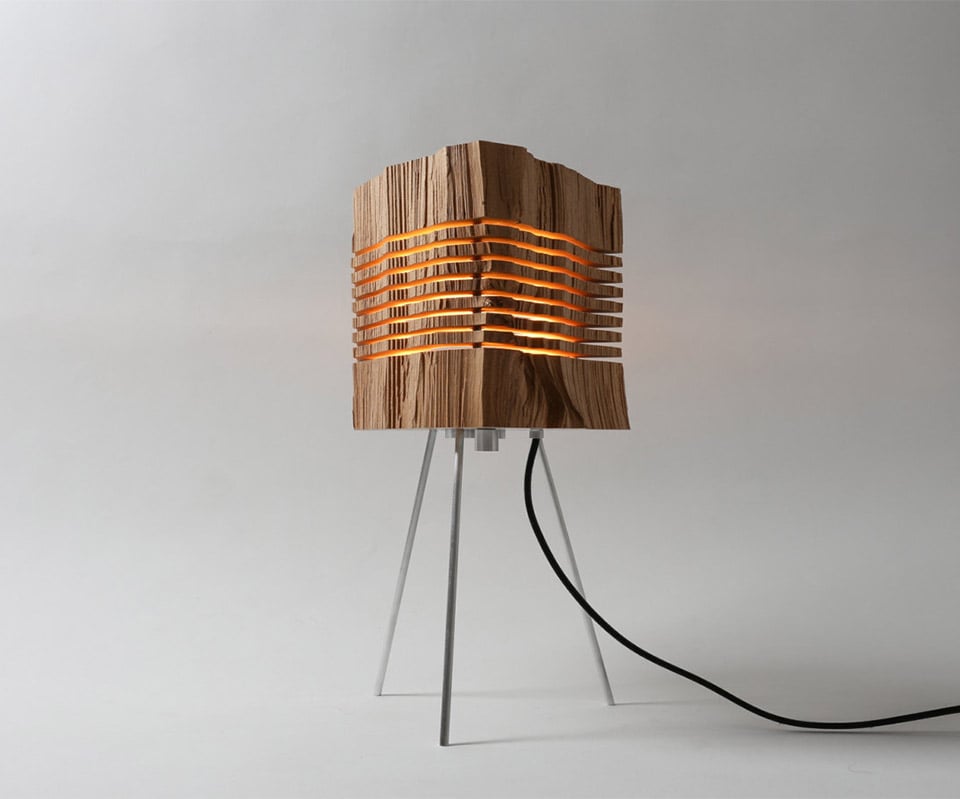 Sliced Firewood Lamps