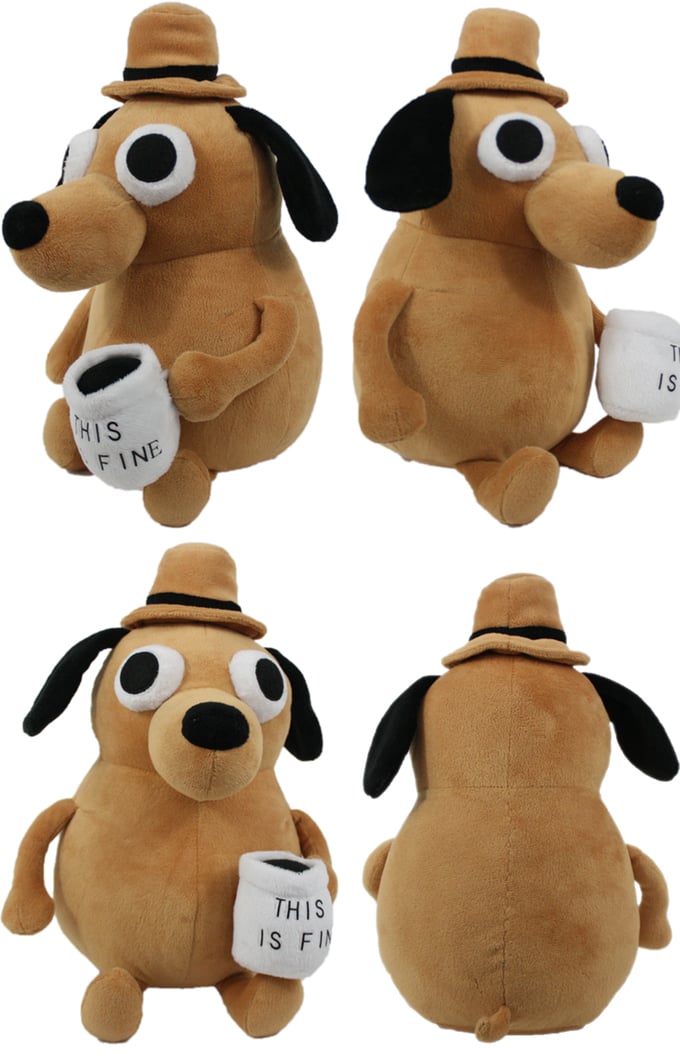 This is Fine Dog Plushie