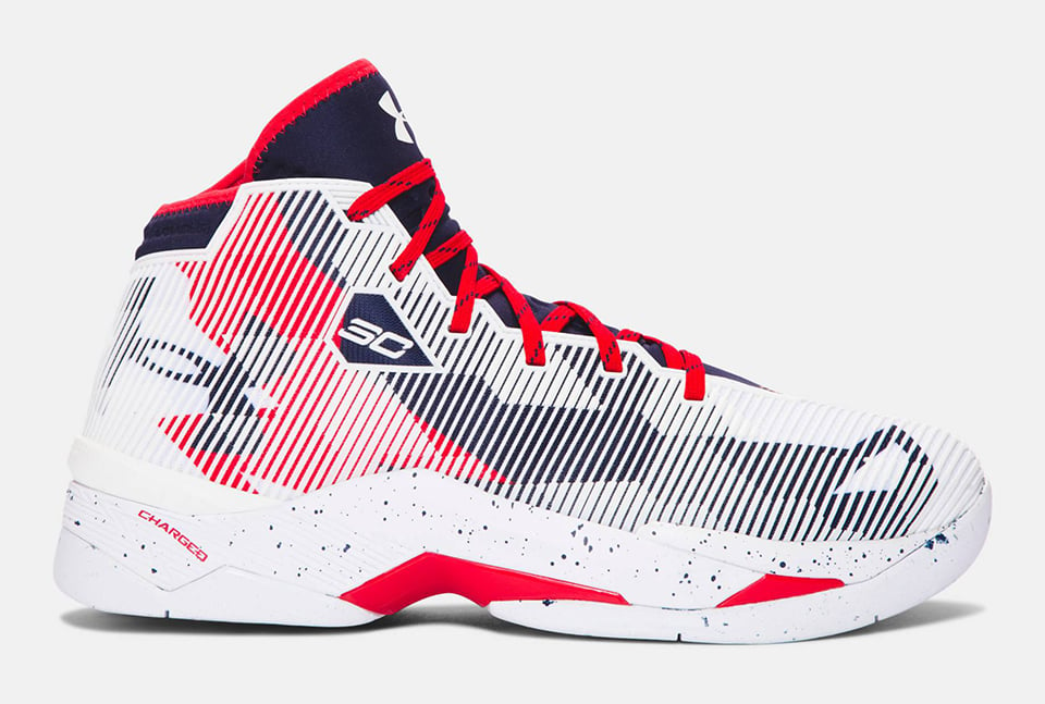 curry 2.5 red white and blue