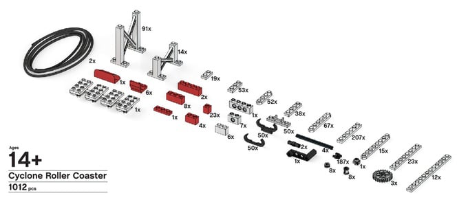 Cyclone Roller Coaster Model Kit