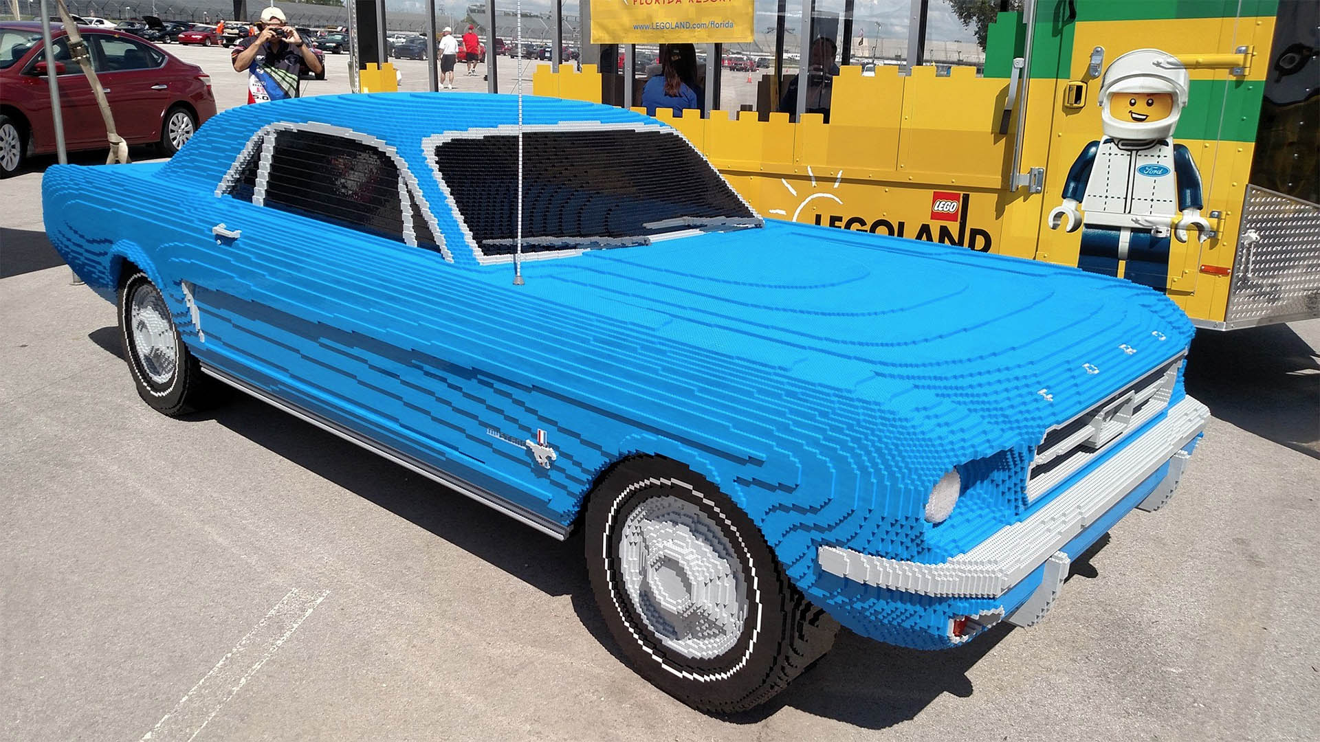 Full-size LEGO Mustang