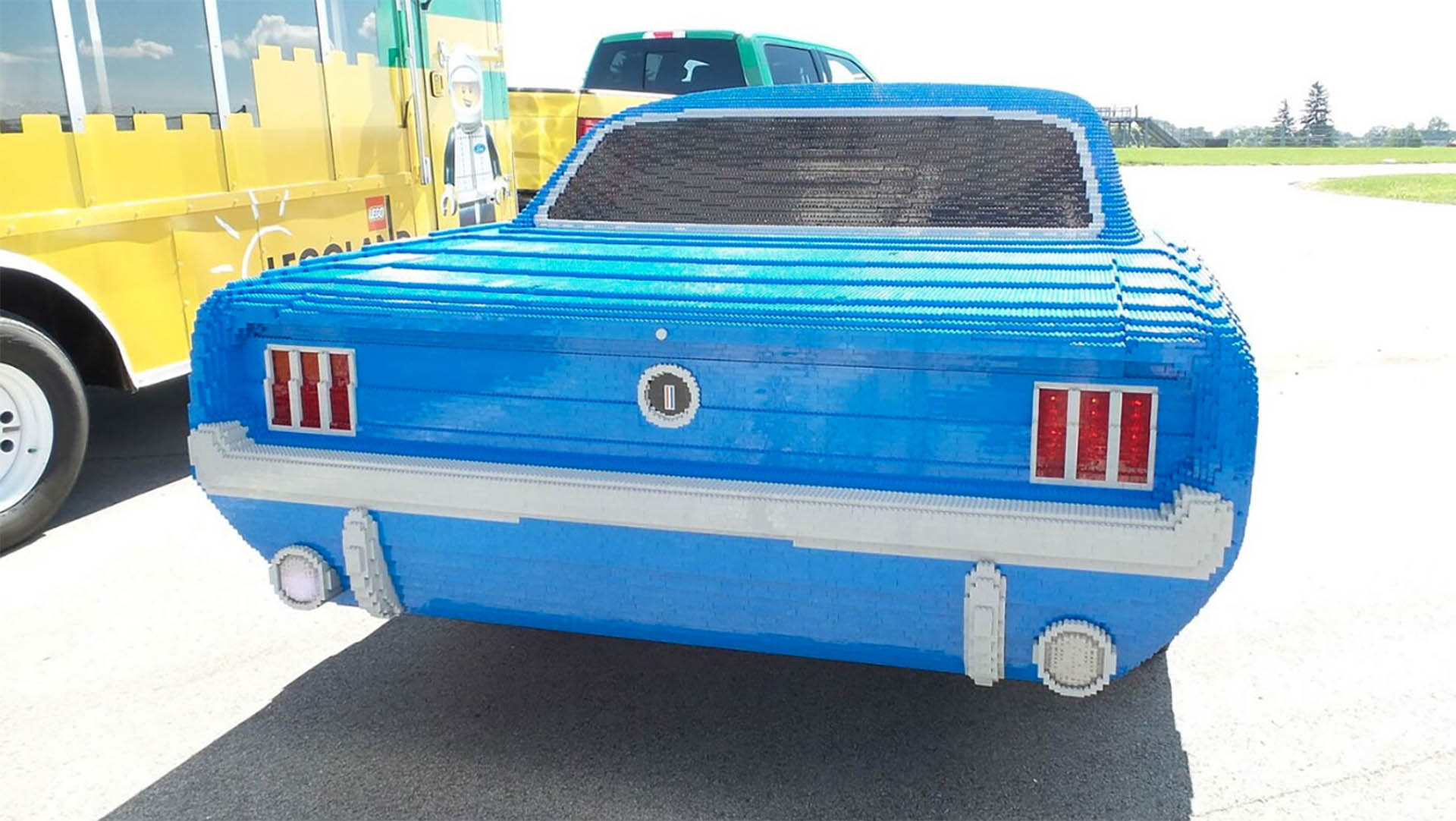 Full-size LEGO Mustang