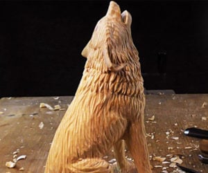 Wolf Carving Time-Lapse