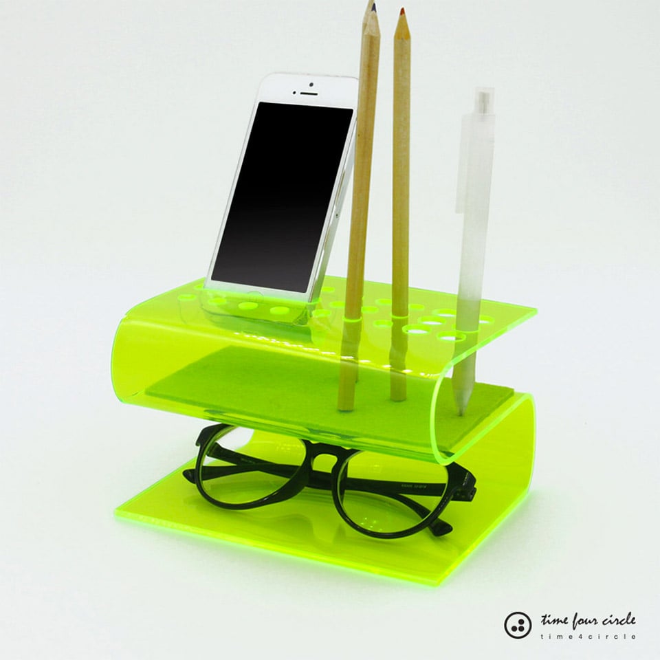 Bent Acrylic Desk Organizers