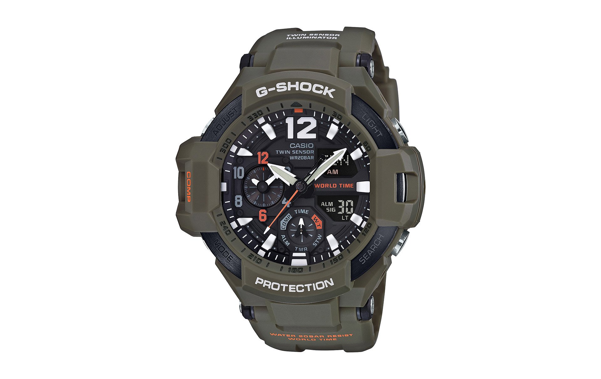 Casio g shock olive green online