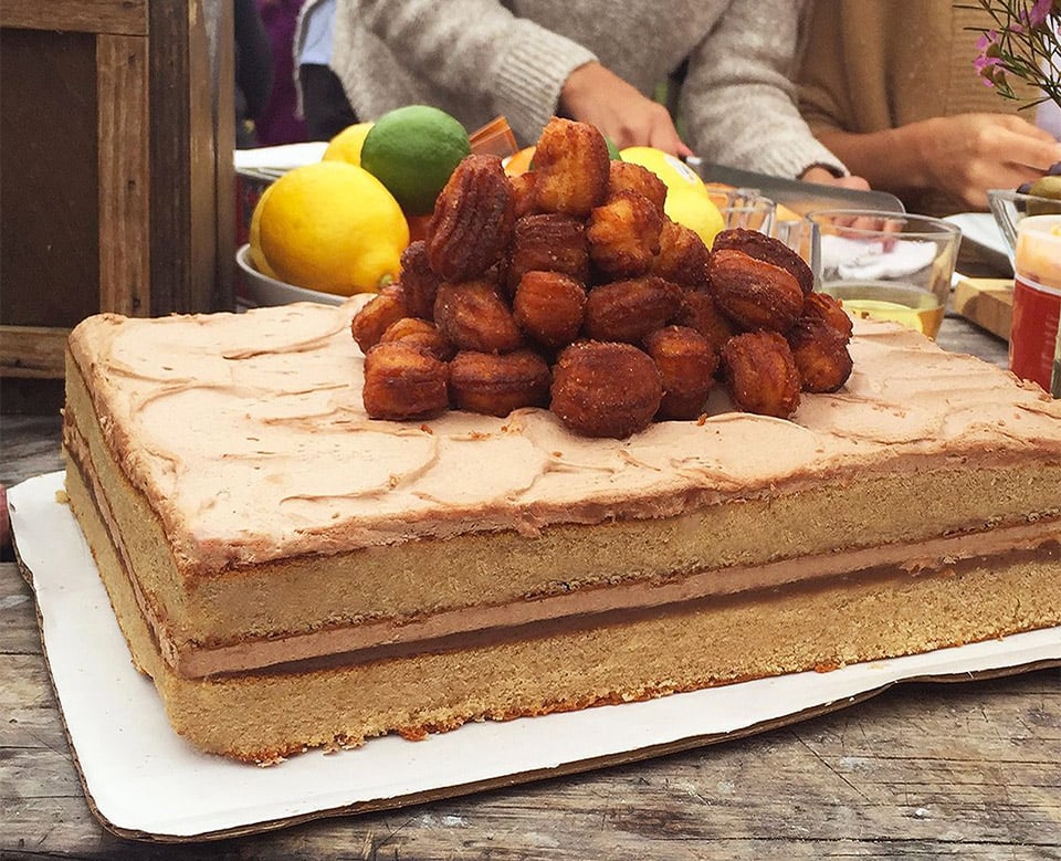 Large Marge Churro Cake