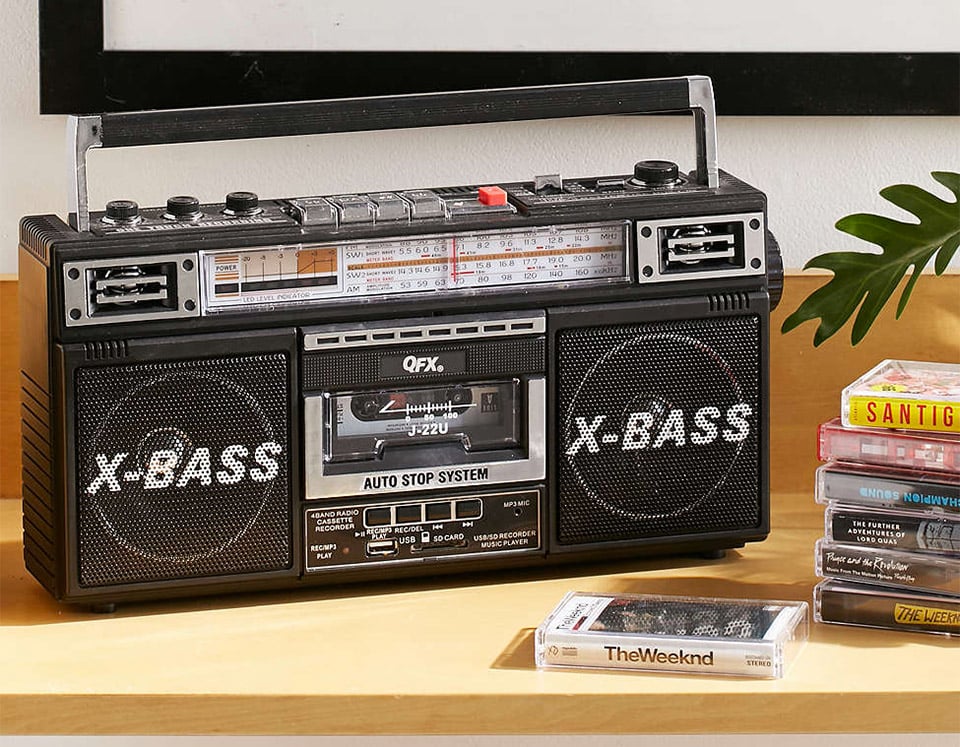 Radio + Cassette + MP3 Boombox