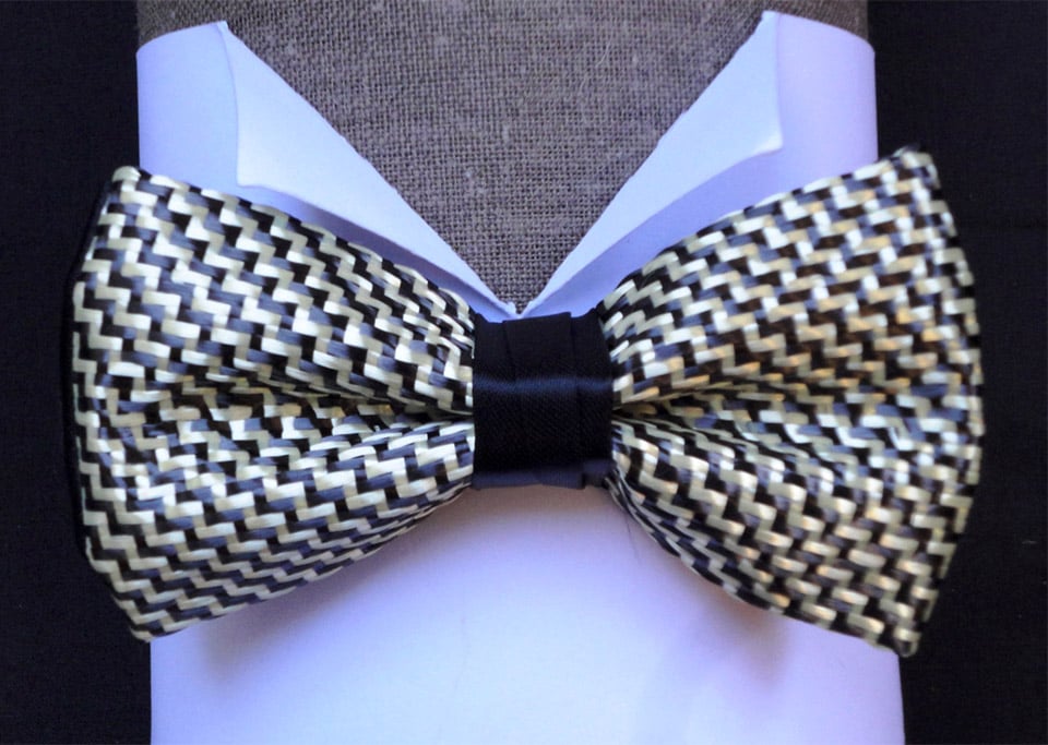 Carbon Fiber Weave Bow Ties