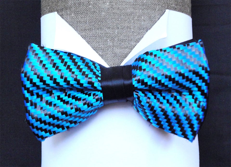 Carbon Fiber Weave Bow Ties