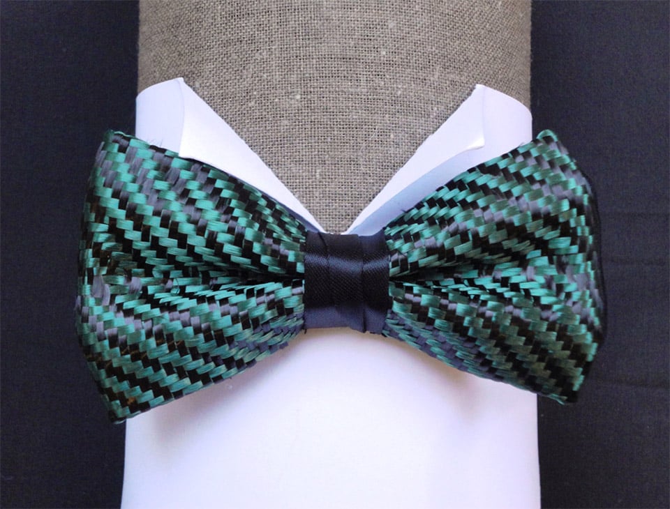 Carbon Fiber Weave Bow Ties