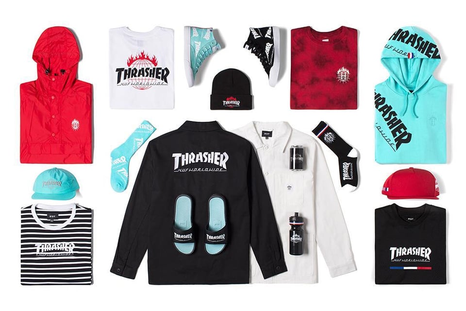 Huf x thrasher tour de stoops hoodie online