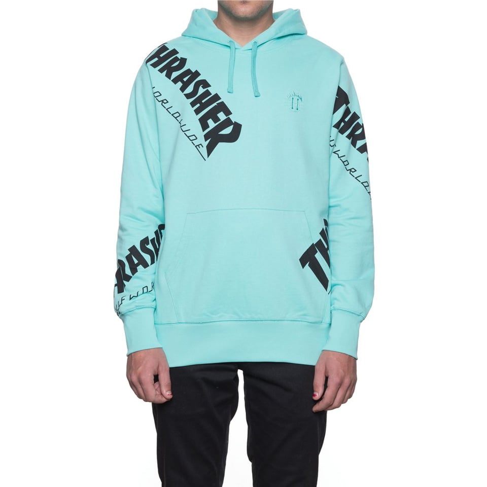 Huf x thrasher cheap tour de stoops hoodie