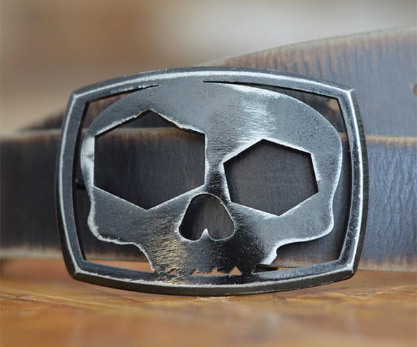 Skull Bottle Opener Belt Buckle