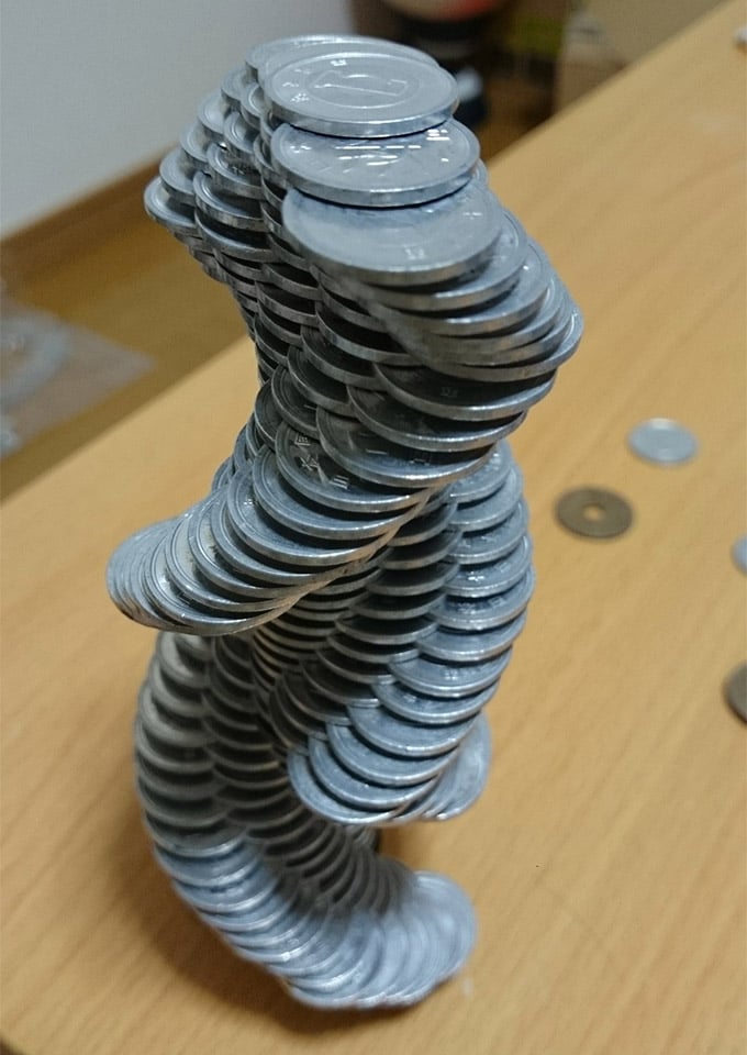 Coin Stack Sculptures