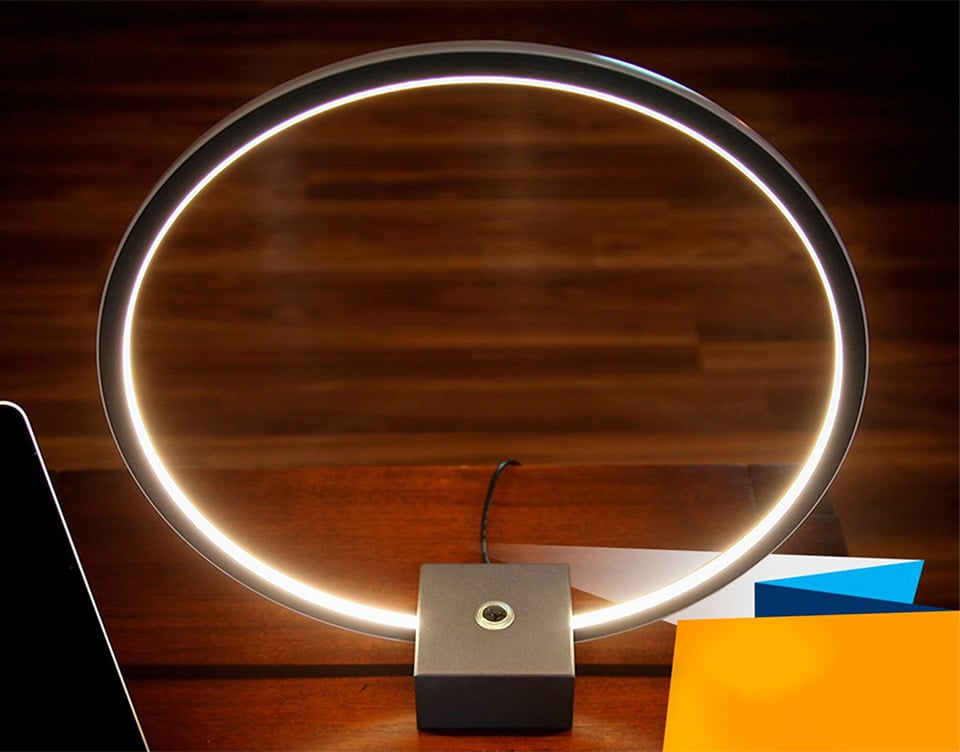 Circle LED Table Lamp - The Awesomer