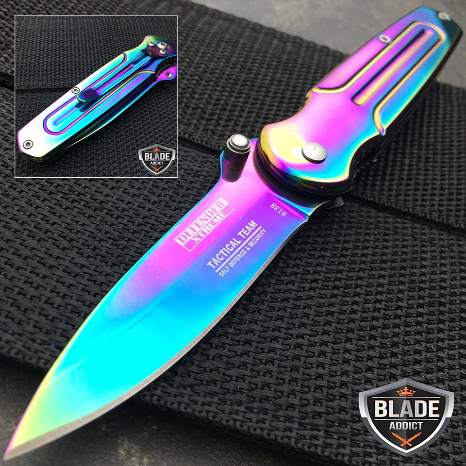 Rainbow Tactical Knife Set