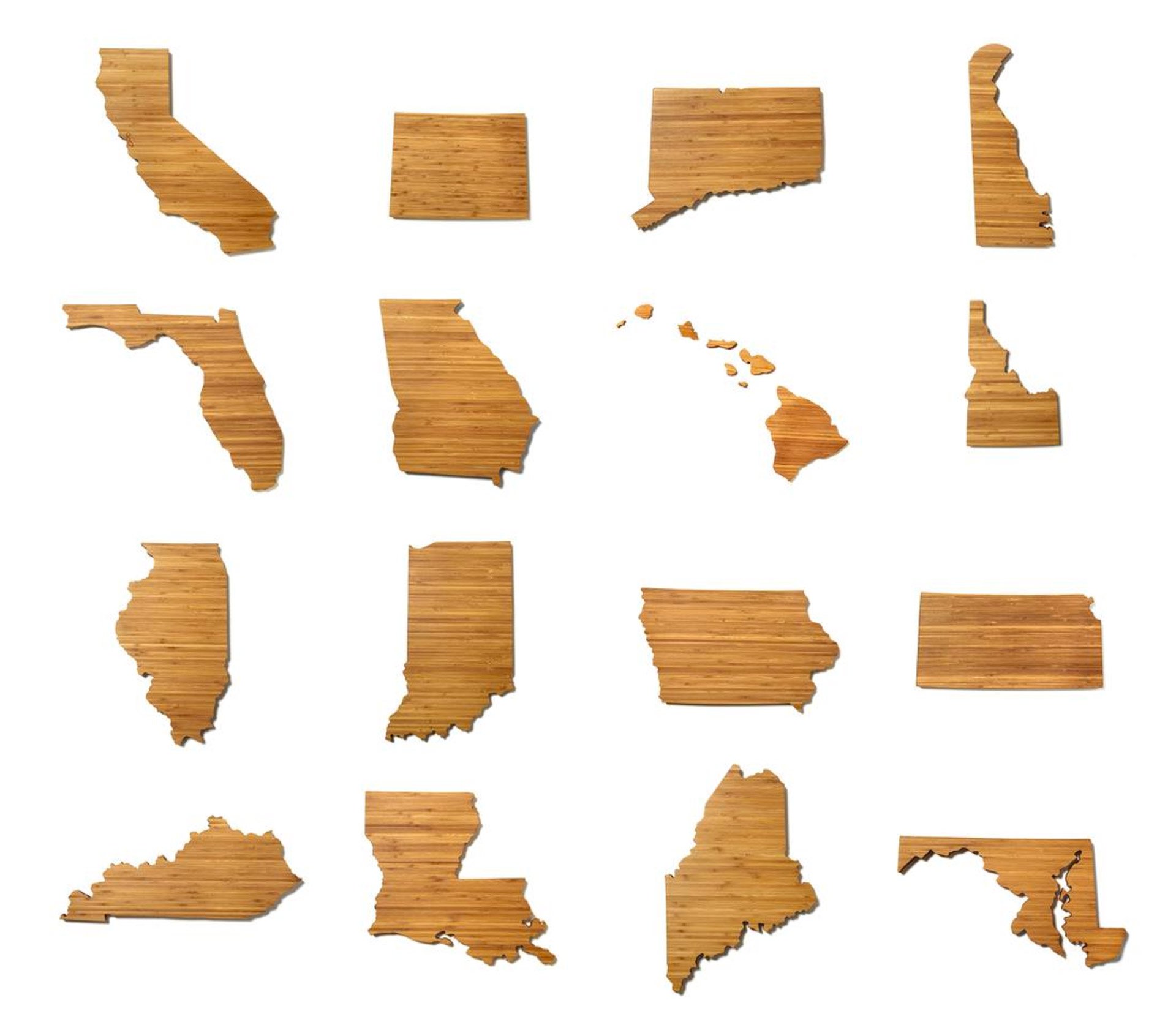 State-shaped Cutting Boards