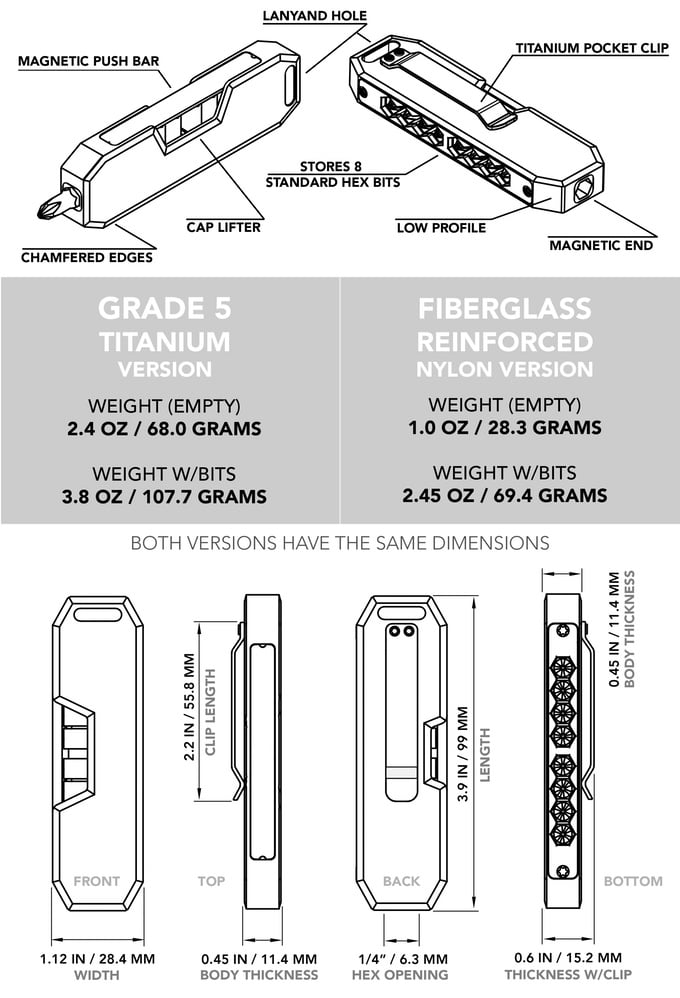 Bit Bar EDC Screwdriver